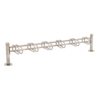 Fahrradständer Province Agora, einseitig, 6 Fahrräder, PROCITY: Metall - Seidengrau, auf Bodenplatten