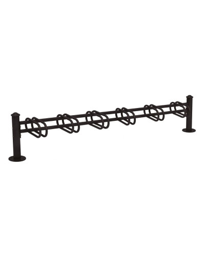 Fahrradständer Province Agora, einseitig, 6 Fahrräder, PROCITY: Metall - Tiefschwarz, auf Bodenplatten - Kaufen Sie im Online-Shop