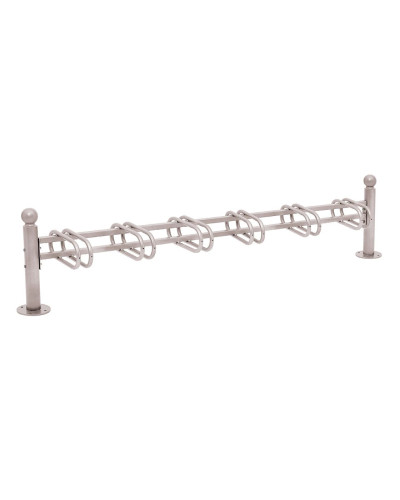 Fahrradständer Province Kugel, einseitig, 6 Fahrräder, PROCITY: Metall - Seidengrau, auf Bodenplatten - Kaufen Sie im Online-Shop