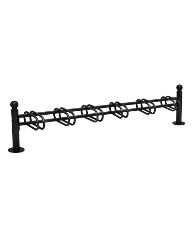 Buy Bicycle Stand Province Sphere, one-sided, 6 bicycles, PROCITY: Metal - Deep Black, on base plates - Order Online