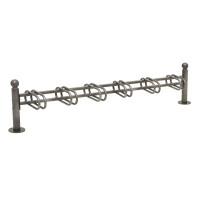 Bicycle Stand Province Sphere, one-sided, 6 bicycles, Procity: Metal - Procity Gray, on floor plates