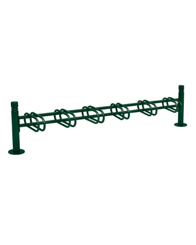 Fahrradständer Province City, einseitig, 6 Fahrräder, PROCITY: Metall - Moosgrün, auf Bodenplatten - Online-Shop kaufen