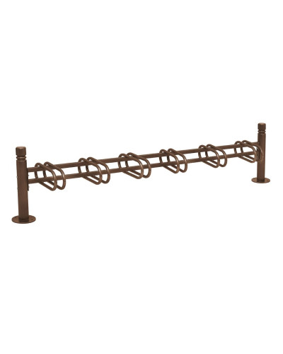 Fahrradständer Province City, einseitig, 6 Fahrräder, PROCITY: Metall - Schokoladenbraun, auf Bodenplatten - Kaufen Sie im Online-Shop