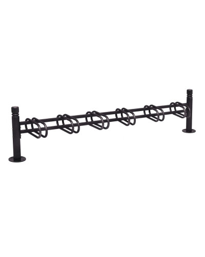 Fahrradständer Province City, einseitig, 6 Fahrräder, PROCITY: Metall - Tiefschwarz, auf Bodenplatten - Kaufen Sie im Online-Shop
