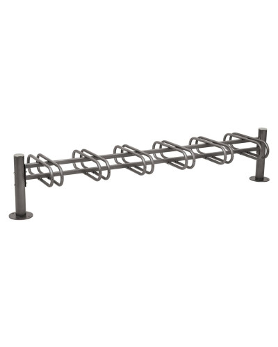 Buy Bike Stand Province Brushed Stainless Steel, Double-sided, 12 Bikes, PROCITY: Metal - Procity Gray, on Ground Plates. - Buy in Online Store.