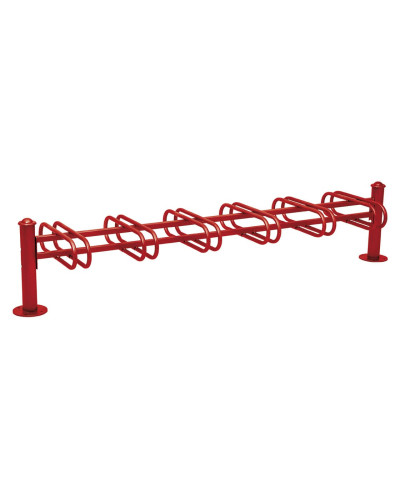 Fahrradständer Province Agora, doppelseitig, 12 Fahrräder, PROCITY: Metall - Purpurrot, auf Bodenplatten - Kaufen Sie im Online-Shop