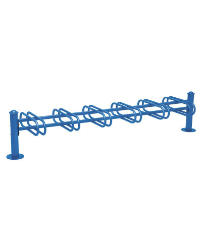 Fahrradständer Province Agora, doppelseitig, 12 Fahrräder, PROCITY: Metall - Enzianblau, auf Bodenplatten - Kaufen Sie im Online-Shop