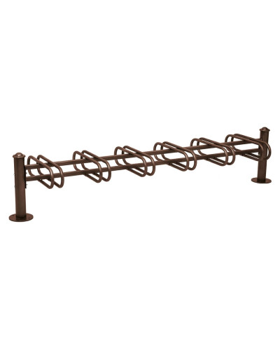 Fahrradständer Province Agora, doppelseitig, 12 Fahrräder, PROCITY: Metall - Schokoladenbraun, auf Bodenplatten - Kaufen Sie im Online-Shop