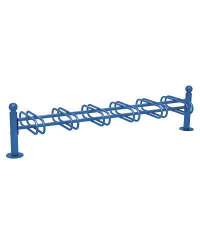 Fahrradständer Province Kugel, doppelseitig, 12 Fahrräder, PROCITY: Metall - Enzianblau, auf Bodenplatten - Kaufen Sie im Online-Shop