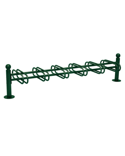 Fahrradständer Province Kugel, doppelseitig, 12 Fahrräder, PROCITY: Metall - Moosgrün, auf Bodenplatten - Kaufen Sie im Online-Shop