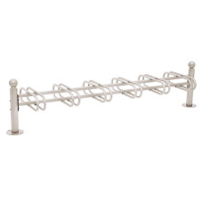 Fahrradständer Province Kugel, doppelseitig, 12 Fahrräder, PROCITY: Metall - Seidengrau, auf Bodenplatten
