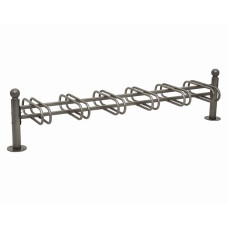 Fahrradständer Province Kugel, doppelseitig, 12 Fahrräder, PROCITY: Metall - Procity Grau, auf Bodenplatten
