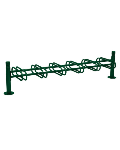 Fahrradständer Province City, doppelseitig, 12 Fahrräder, PROCITY: Metall - Moosgrün, auf Bodenplatten kaufen Sie im Online-Shop