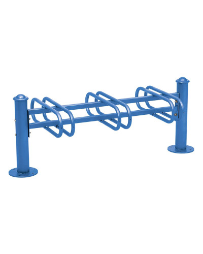 Fahrradständer Province Agora, doppelseitig, 6 Fahrräder, PROCITY: Metall - Enzianblau, auf Bodenplatten - Kaufen Sie im Online-Shop.