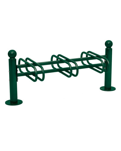 Fahrradständer Province Kugel, doppelseitig, 6 Fahrräder, PROCITY: Metall - Moosgrün, auf Bodenplatten - Kaufen Sie im Online-Shop.