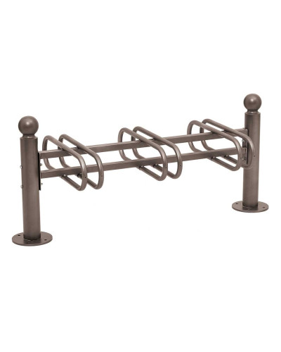 Fahrradständer Province Kugel, doppelseitig, 6 Fahrräder, PROCITY: Metall - Procity Grau, auf Bodenplatten - Kaufen Sie im Online-Shop