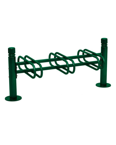 Fahrradständer Province City, doppelseitig, 6 Fahrräder, PROCITY: Metall - Moosgrün, auf Bodenplatten - Kaufen Sie im Online-Shop.