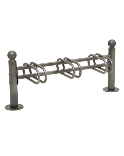 Fahrradständer Province Kugel, einseitig, 3 Fahrräder, PROCITY: Metall - Procity Grau, auf Bodenplatten - Kaufen Sie im Online-Shop