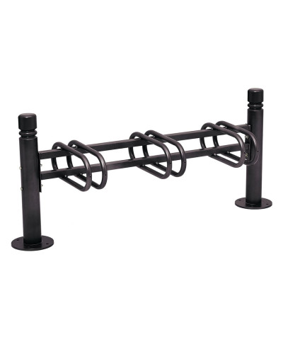 Kaufen Sie Fahrradständer Province City, einseitig, 3 Fahrräder, PROCITY: Metall - Tiefschwarz, auf Bodenplatten im Online-Shop mit Lieferung.
