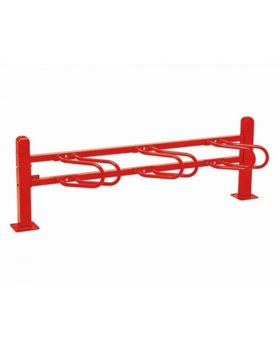 Fahrradständer Convi, 3 Fahrräder, PROCITY: Metall - Verkehrsrot, auf Bodenplatten - Kaufen Sie im Online-Shop