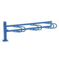 Fahrradständer Convi, erweiterung, 3 Fahrräder, PROCITY: Metall - Enzianblau, auf Bodenplatten