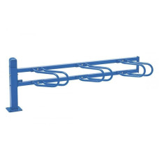 Bike stand Convi, extension, 3 bikes, PROCITY: metal - gentian blue, on base plates.