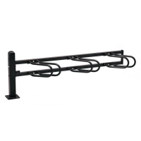Fahrradständer Convi, erweiterung, 3 Fahrräder, PROCITY: Metall - Tiefschwarz, auf Bodenplatten