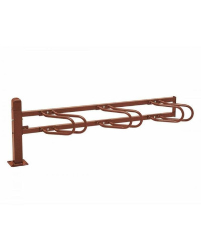 Buy Bicycle Rack Convi, Expansion, 3 Bikes, PROCITY: Metal - Rust Corten Effect, on Floor Plates- Online Shop.