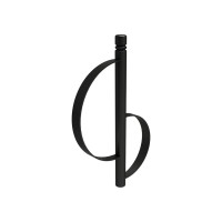 Bicycle Rack Province Classic City, 1 Bike, PROCITY: Metal - Deep Black, for Embedding