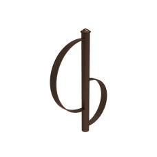 Bike stand Province Classic Agora, 1 bike, PROCITY: Metal - Chocolate Brown, for embedding.