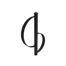 Bike rack Province Classic Agora, 1 bike, PROCITY: Metal - Deep Black, for embedding in concrete.