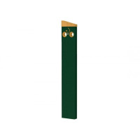 Fahrradbügel Silaos, 1 Fahrrad, PROCITY: Metall und Holz - Moosgrün / Material: helle Eiche, zum Einbetonieren