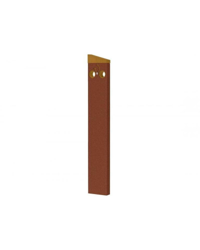 Fahrradbügel Silaos, 1 Fahrrad, PROCITY: Metall und Holz - Rost Corten-Effekt / Material: helle Eiche, zum Einbetonieren - Kaufen Sie im Online-Shop