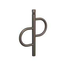 Bicycle rack Province Tradition City, 1 bicycle, Procity: metal and wood - Procity Gray, for embedding.