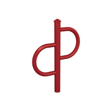 Bike Rack Province Tradition Agora, 1 Bike, PROCITY: Metal and Wood - Purple, for Embedding.