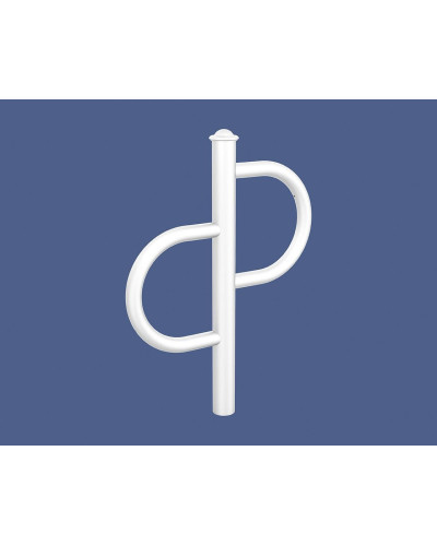 Buy Bike rack Province Tradition Agora, 1 bike, PROCITY: Metal and Wood - Pure White, for embedding online - Shop now!