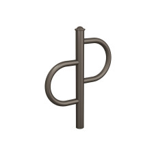 Bike rack Province Tradition Agora, 1 bike, PROCITY: Metal and Wood - procity grey, for embedding