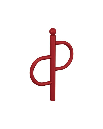 Buy Bike rack Province Tradition Ball, 1 bike, PROCITY: Metal and Wood - Purplish Red, for embedding online - Shop Now!