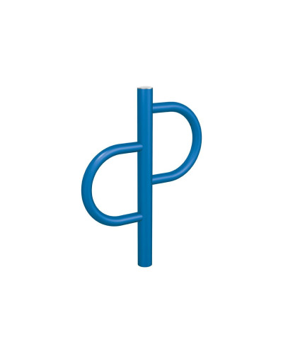 Buy Bicycle rack Province Tradition brushed stainless steel, 1 bike, PROCITY: metal and wood - gentian blue, for embedding - Online Shop. Delivery included.