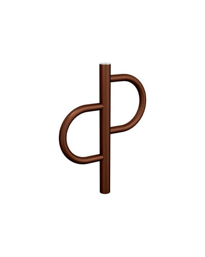 Buy Bicycle rack Province Tradition brushed stainless steel, 1 bicycle, PROCITY: metal and wood - Rust Corten effect, for embedding. - Shop Online