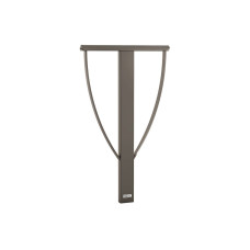 Backrest Lisbon, 1 bicycle, PROCITY: Metal - Procity Gray, for embedding.