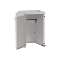 Trash Can Box Steel 240L-360L | With Back Wall | Structure: Silk Gray | Top Flaps: Silk Gray | Lockable