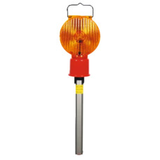 Warning lights guiding cone flashing stick LED | Battery | Double-sided | 4 block batteries | up to 970h | BASt | horizont