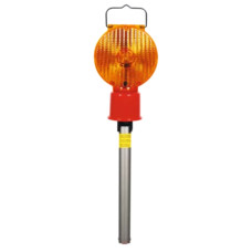 Warning lights cone flash stick LED | battery | unilateral | 4 block batteries | up to 970h | BASt | horizont
