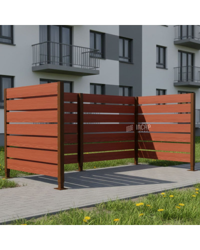 Buy Compact Laminate Trash Can Privacy Screen - Buy in the Online Shop