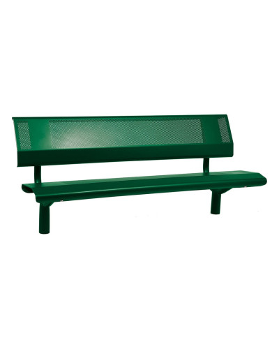 Buy PROCITY SITZBANK OSLO WITH BACKREST: Seat made of galvanized steel (Moss Green), Frame made of steel (Moss Green) - Shop Online