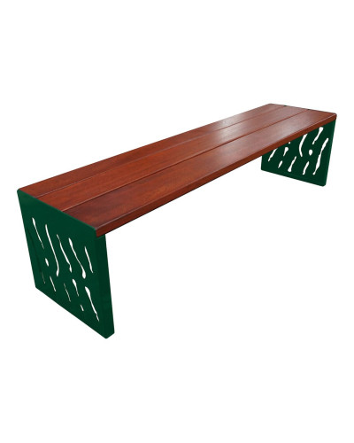 Kaufen Sie PROCITY SITZBANK VENEDIG AUS STAHL & HOLZ - OHNE RÜCKENLEHNE: Sitzfläche aus Tropenholz (Mahagoni), Gestel aus Stahl (Moosgrün) im Online-Shop mit Lieferung