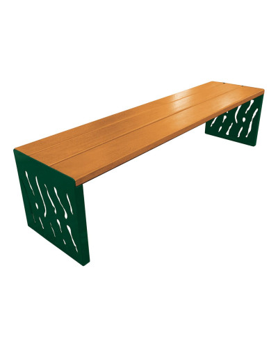 Kaufen Sie PROCITY SITZBANK VENEDIG AUS STAHL & HOLZ - OHNE RÜCKENLEHNE: Sitzfläche aus Tropenholz (helle Eiche), Gestell aus Stahl (Moosgrün) im Online-Shop mit Lieferung.