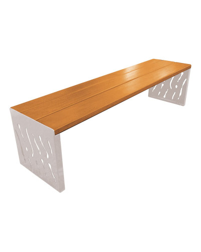 Kaufen Sie PROCITY SITZBANK VENEDIG AUS STAHL & HOLZ - OHNE RÜCKENLEHNE: Sitzfläche aus Tropenholz (helle Eiche), Gestel aus Stahl (Seidengrau) im Online-Shop mit Lieferung.