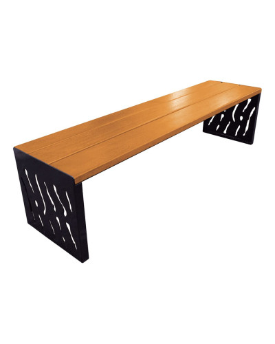 Kaufen Sie PROCITY SITZBANK VENEDIG AUS STAHL & HOLZ - OHNE RÜCKENLEHNE: Sitzfläche aus Tropenholz (helle Eiche), Gestell aus Stahl (Tiefschwarz) im Online-Shop mit Lieferung